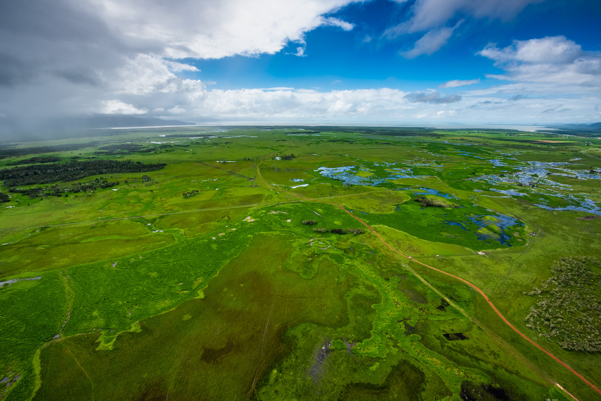 Goorganga Plains wetlands aggregation Photo by Gary Cranitch © Queensland Museum