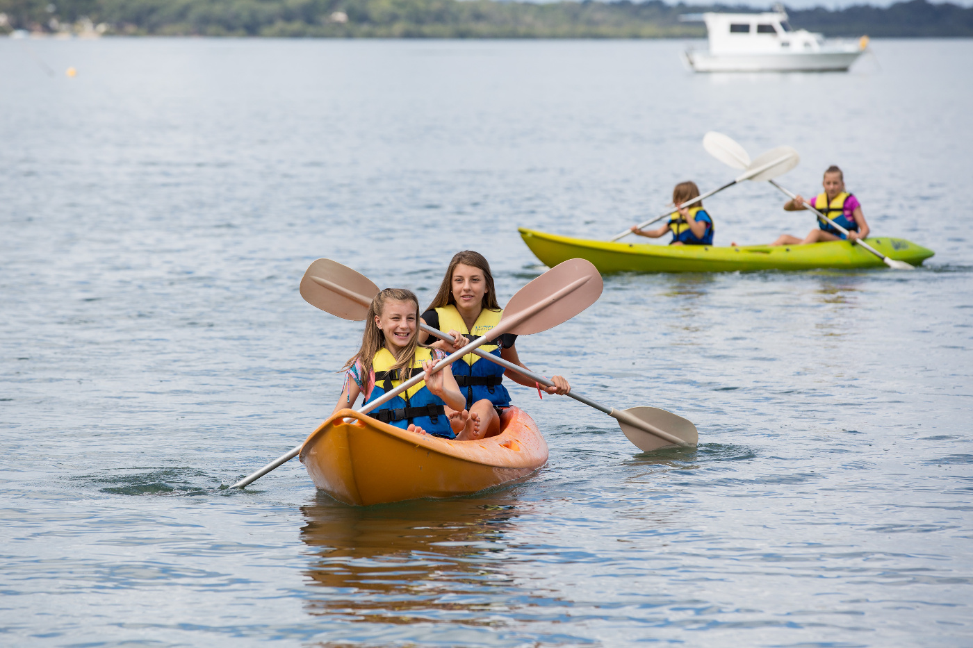 Kayaks on the southern bay. Photo by Redland City Council.